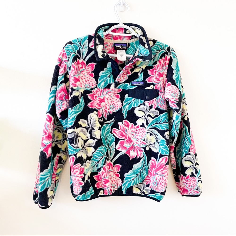 Patagonia patterned synchilla fleece pullover
